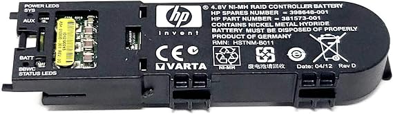 HP Enterprise Smart Array P-Series C 4.8V Raid Controller Battery, 383280-B21 (398648-001)