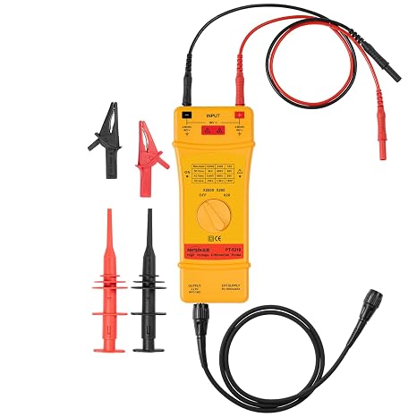 PINTECH High Voltage Differential Probe, 50MHz, 20X/200X/2000X Scope Probe