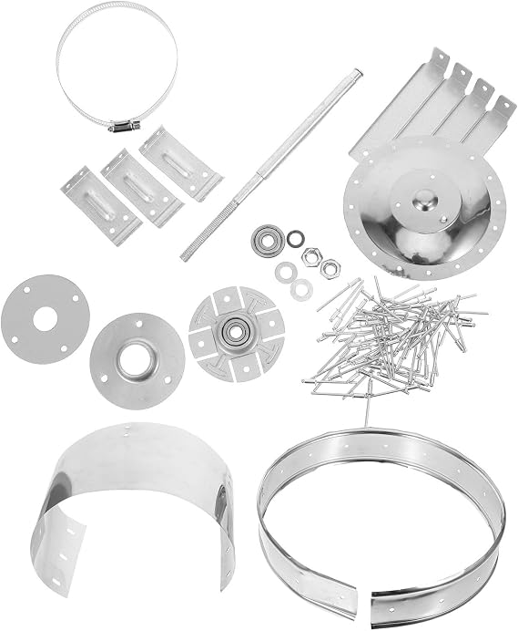 Stainless Steel Turbine Roof Vent Assembly Required, Silver