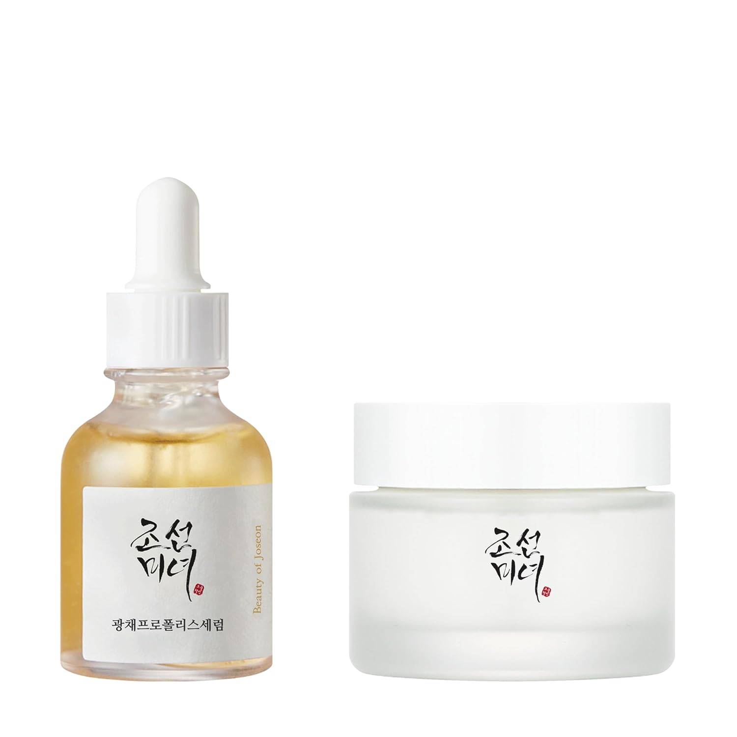 Beauty of Joseon Glow Serum and Dynasty Cream, Glowing Hydrating Face Moisturizer for Dry, Sensitive, Acne-Prone, Dull Skin. Korean Skincare