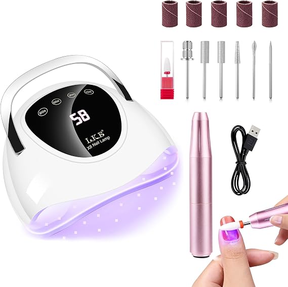 X8 Nail Lamp + USB Nail Drill
