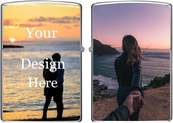 Custom Lighter Case Customized Lighter Shell with Your Image/Text Gift for Man Woman