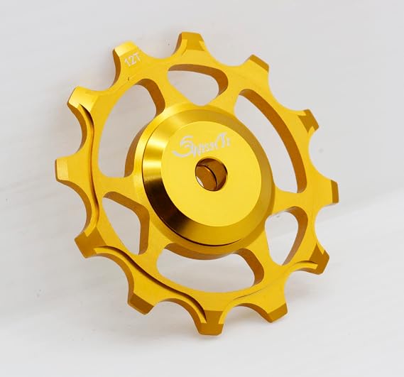 Full CNC Aluminum Bicycle Jockey Wheel - Sealed Bearing Oversized Pulley for Shimano SRAM Campagnolo 9-12S Rear Derailleurs 12t 14t 16t