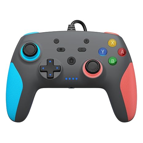 IWGAME Wired Pro Controller for Switch 2/1/PC,Support Remap/Programmable,Motion Gyro Control,Hall Effect Joysticks Gaming Controller with 2 Back Buttons,Cool RGB Light, 3.5mm Audio Jack, Dual Vibration(Black)