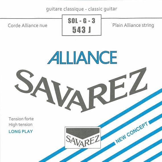 Savarez Strings 543J Nylon Classical Guitar Strings, Medium