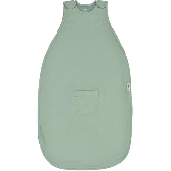 Woolino 4 Season Ultimate Baby Sleep Sack Merino Wool Baby Sleeping Bag, Organic Cotton Outer, Temperature Regulating Wearable Blanket, All Season, 2 Months2 Years - Aloe