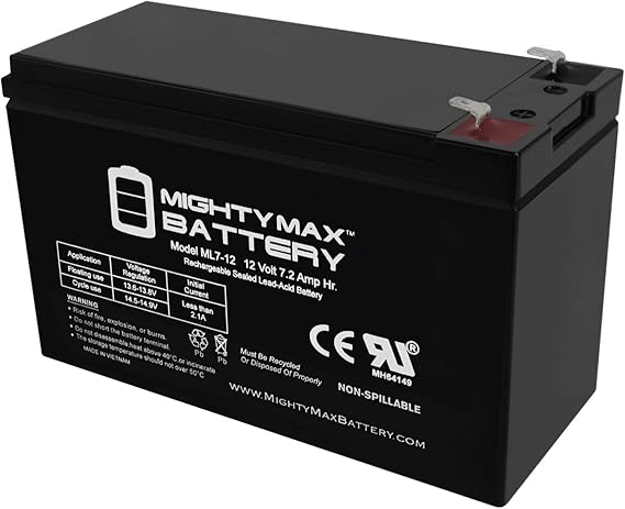 Mighty Max Battery 12V 7Ah SLA Replacement Battery Compatible with CyberPower CP600LCD