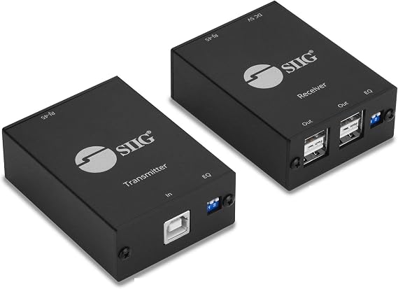 SIIG 4-Port USB 2.0 Extender, CAT5e/6, 264ft, TAA, JU-EX0311-S1
