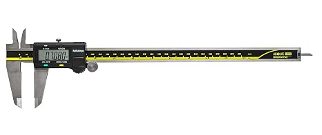 Mitutoyo 500-193-30CAL Absolute Digimatic Caliper with Calibration, Inch/Metric, Stainless Steel Jaws, 0-12" (0-300mm) Range, 0.0005" (0.01mm) Resolution,0.0015" Accuracy