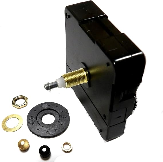 High Torque Quartz Clock Movement (for Long Hands), Medium Shaft- Silent, 7/16", Non Ticking