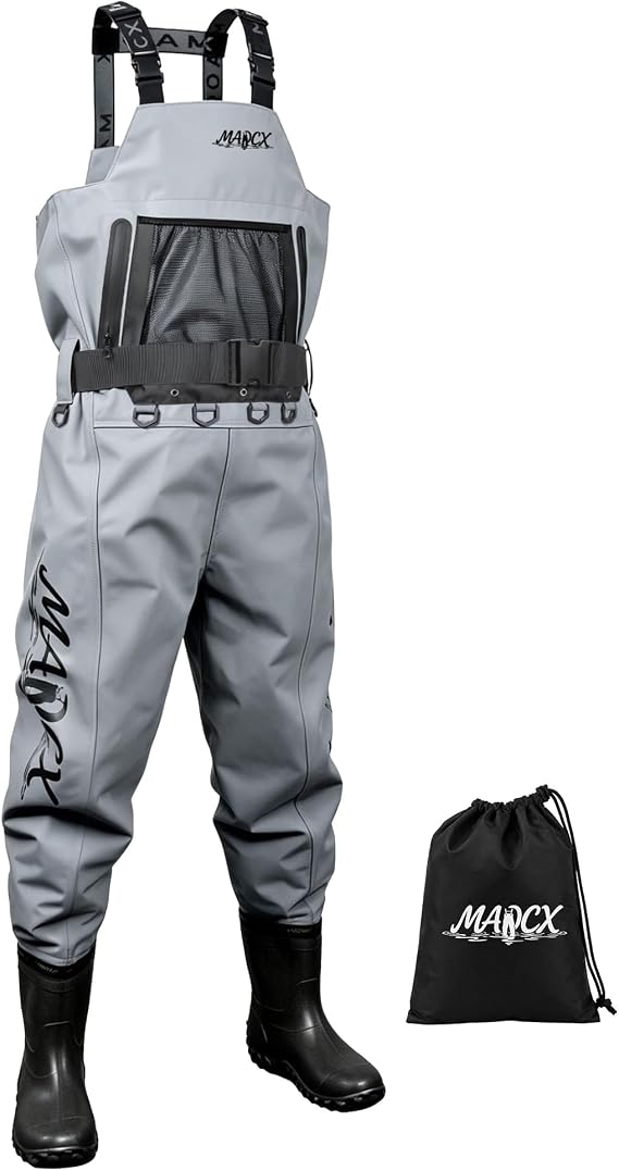High Strength Nylon PVC Waterproof Fishing Chest Waders with Bootfoot