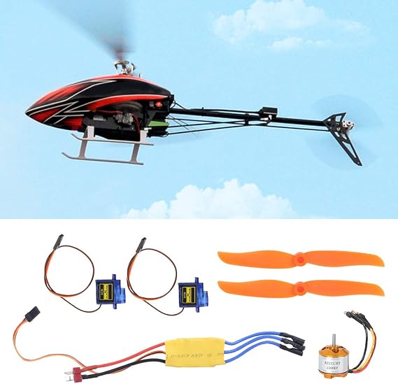 Versatility Rc Plane Parts,RC 2200KV Brushless Motor 30A ESC SG90 9G Micro Servo 6035 Propeller with T Plug And 3.5Mm Banana Connectors for RC (2212 KV2200 motor + 6035