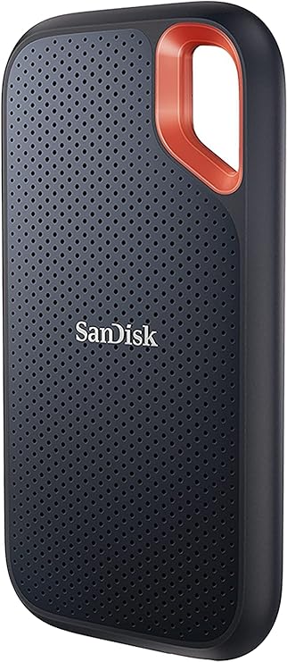 SanDisk Extreme 4TB Taşınabilir NVMe SSD, USB-C, 1050 MB/sn'ye Kadar, Güçlendirilmiş ve Suya Dayanıklı