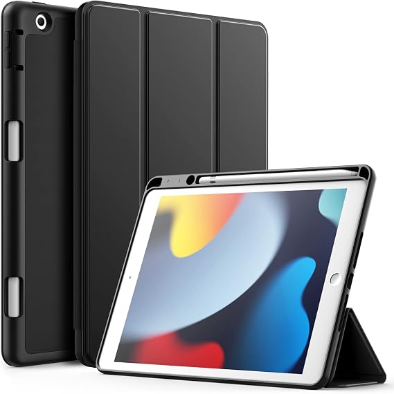 JETech Case for iPad 9th/8th/7th Gen 10.2", Black