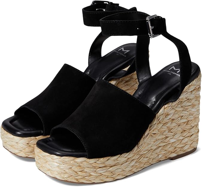 Marc Fisher LTD Women's Nelly Black Suede 9.5 Medium