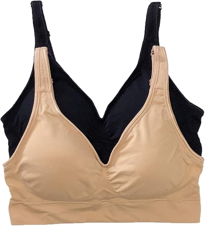 Felina Seamless Light Support Bralette 2-Pack
