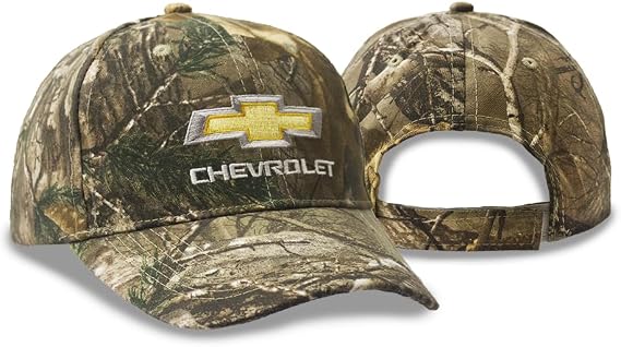 Chevrolet Bowtie Camouflage Hat - Officially Licensed Adjustable Chevy Camo Cap