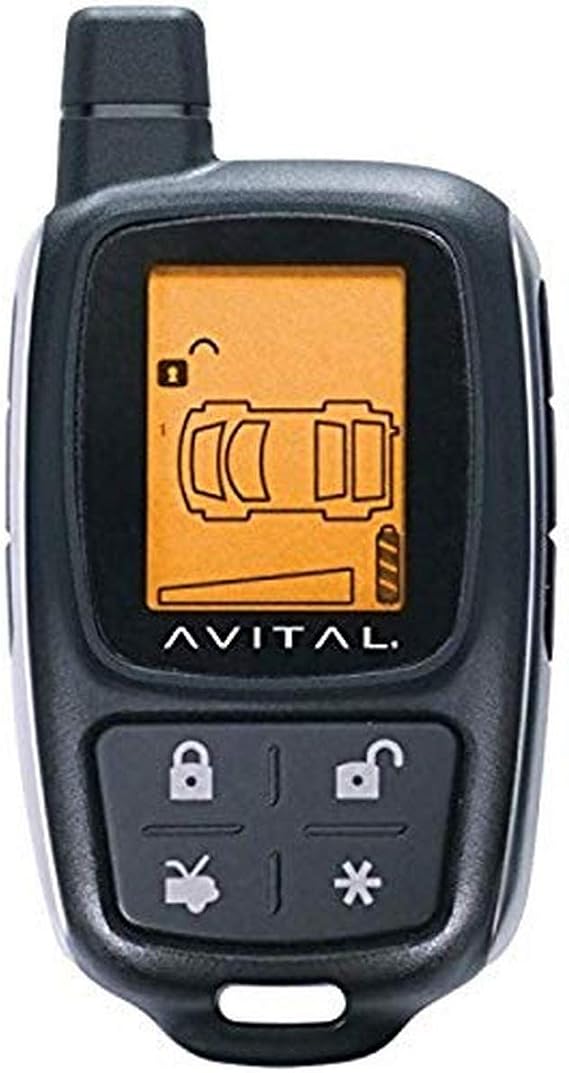 Avital 7345L 2-Way 4-Button LCD Replacement Remote
