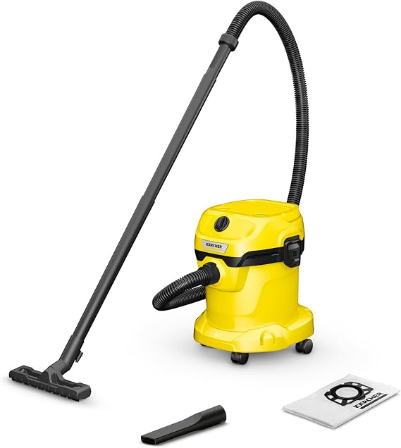 Karcher Wd 2 Plus V-15/4/18 Islak - Kuru Elektrikli Süpürge, Üfleme Fonksiyonlu, 1000 W, 15 L