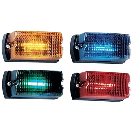Federal Signal LP1-120B Streamline Low Profile Mini Strobe Light, Surface Mount, 120 VAC, Blue