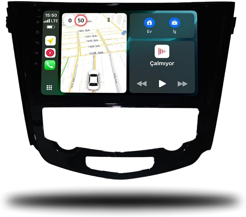 MarTechno Dijital Klima Android Multimedya 6GB RAM 128GB Hafıza Nissan Qashqai 2014-2021 ile uyumlu