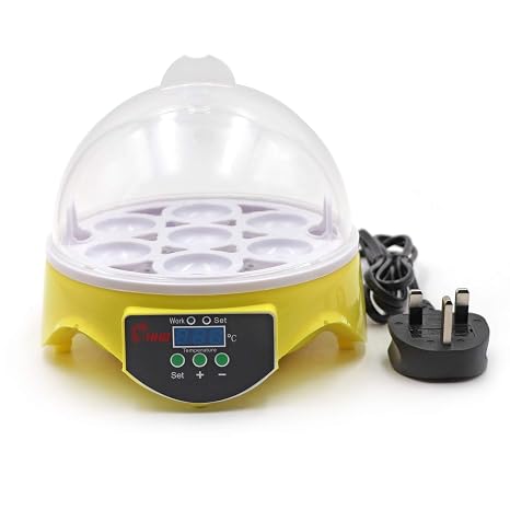 Eggs Incubator Poultry Incubator, Manual Egg Turner Incubator, Intelligent Temperature Control, Incubator with LED Digital Display, Suitable For Chickens Ducks Quails(Uk Plug)