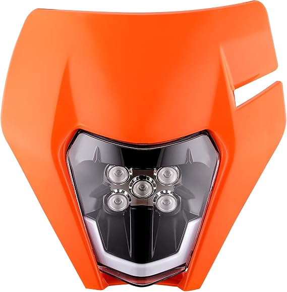 Dirt Bike Headlight,Dirtbike LED Headlights Kit Motorcycle Head Lamp Light Kit Universal for Most Dirt Pit Enduro Bike Motorcycle Headlamp Frontlight for ATV