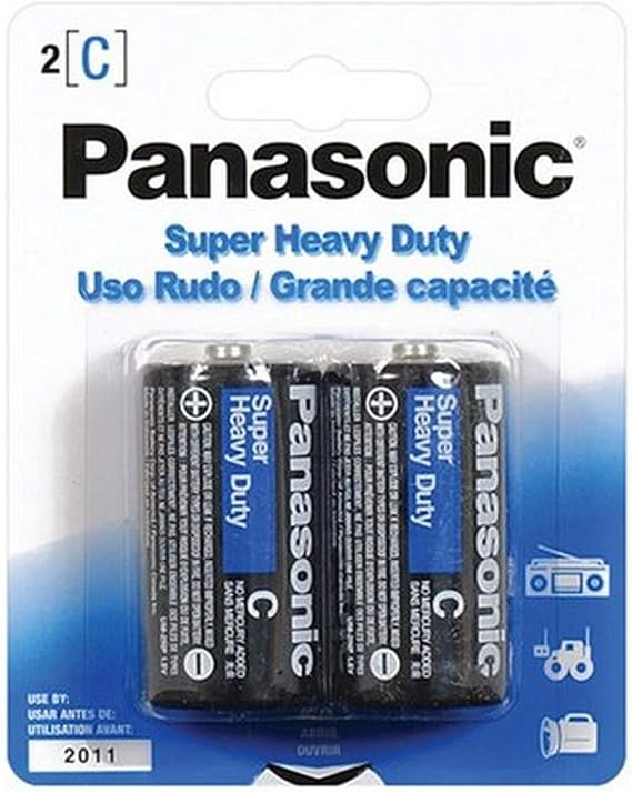 Panasonic Battery C Pack, 2 Count ( packaging may Vary)