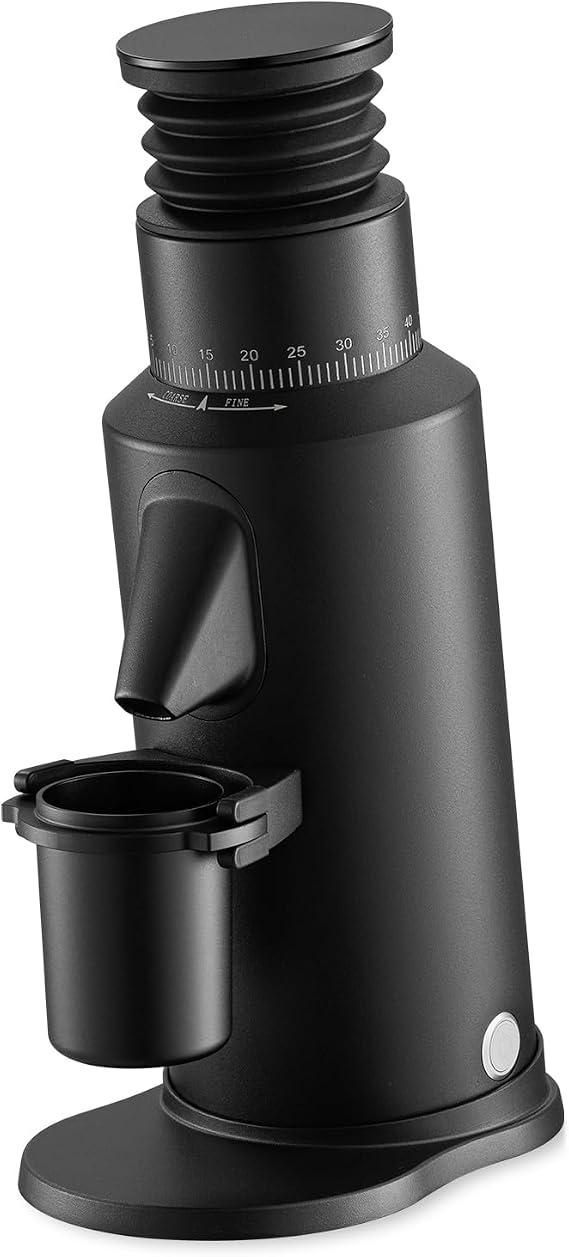 beanglass T64 Single Dosing Coffee Grinder Household 64mm Flat Burrs Coffee Grinder (Black)
