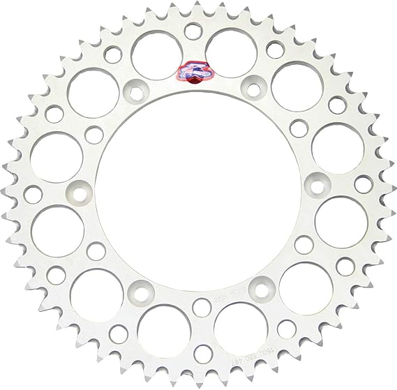 Renthal Rear Sprocket (525 / 46T) (Silver) Compatible with 06-18 Yamaha YZF-R6