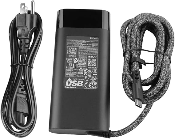 20V 5A 100W USB C Charger for HP OMEN Gaming 16-am 16t-am EliteBook X G1i EliteBook X G1a EliteBook X Flip G1i OmniBook 5 16-af 16-ba 7 AI 16-ay 7 Next Gen AI 16-bh 17-az 16-az OmniBook X AI 16-aw