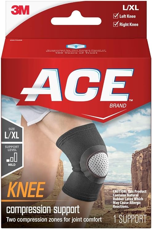ACE Brand Compression Knee Support Neoprene, Large/X- Large