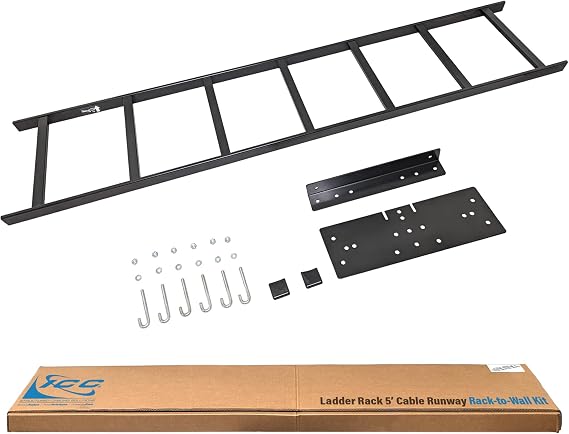 ICC Cable Runway Ladder Rack 5' Rack-to-Wall Mount Kit, 16-Gauge Steel, Made in USA