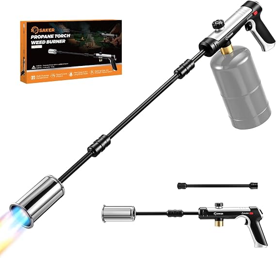 Saker 2-in-1 Propane Torch Weed Burner with Adjustable Flame