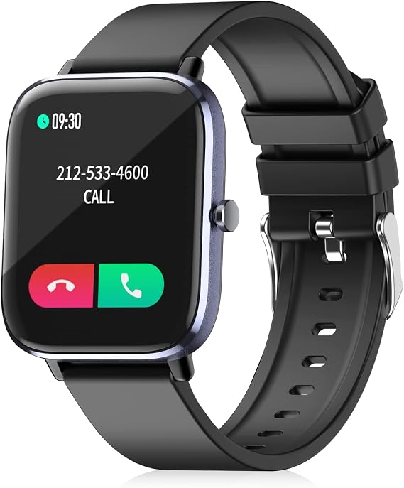 SOUYIE 2022 Smart Watch with Bluetooth Call for Men Women, IP67 Waterproof Fitness Tracker with 1.7" HD Display Blood Pressure Heart Rate Temperature Sleep Monitor for Android and iOS Phones
