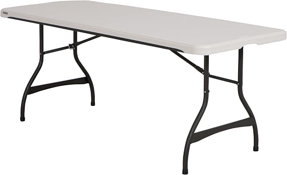 LIFETIME 6-Foot Nesting Folding Table, Commercial, Almond