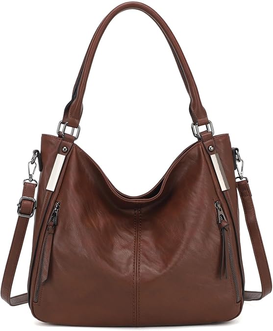 KL928 Women's Purses Hobo Tote Bag Large Soft PU Leather Shoulder Handbag
