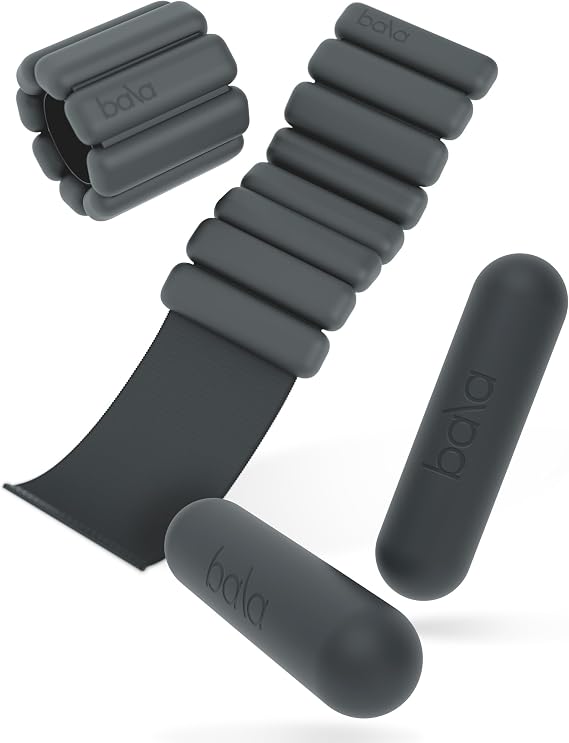 Bala Bangles & Bala Bars Home Workout Equipment Bundle - Charcoal