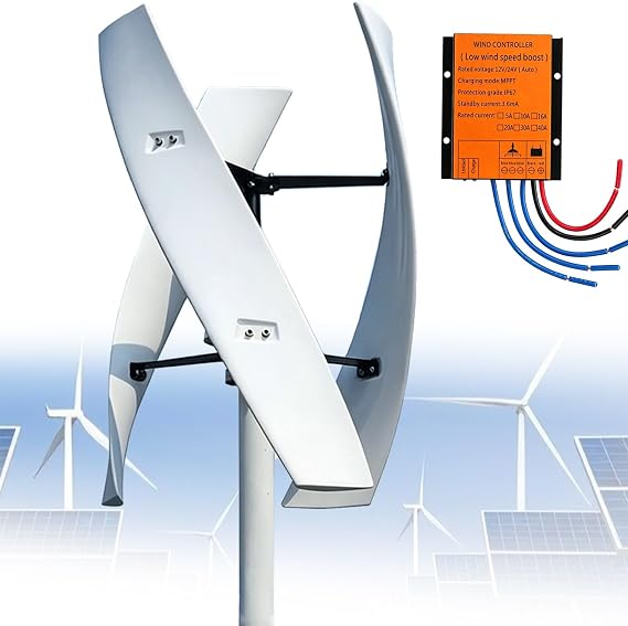 16000W 20000W Vertical Axis Wind Turbine Generator 12V 24V 48V 220V Permanent Maglev Generator with Charge Controller Windmill for Homeuse RV Boat Farm(20000W,48V)