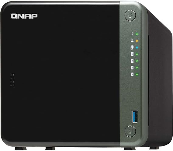 QNAP TS-453D-4G 4 Bay NAS for Professionals with Intel Celeron J4125 CPU and Two 2.5GbE Ports