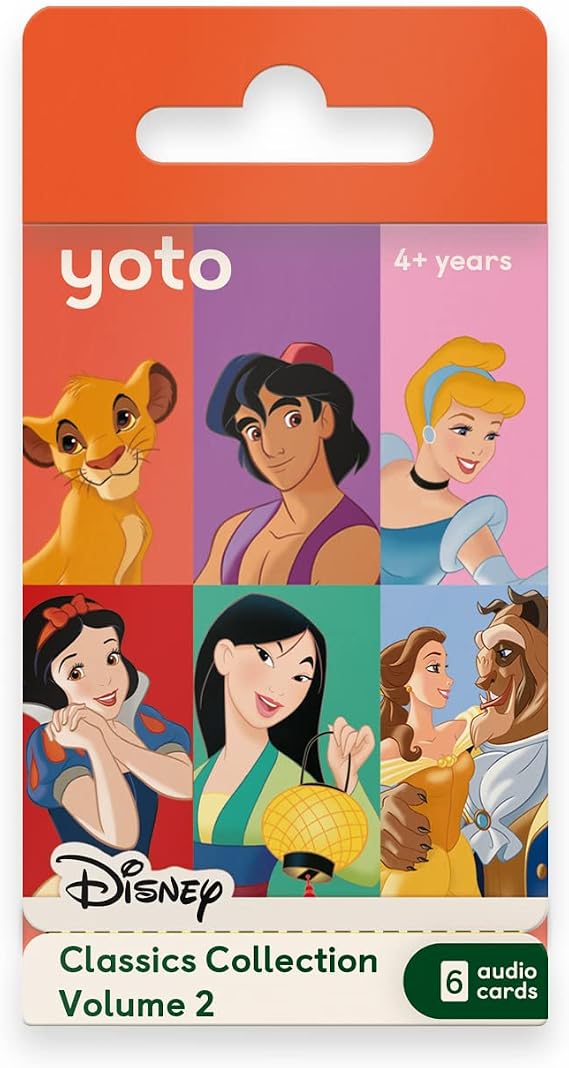 YOTO Disney Classics Collection: Vol. 2-6 Kids Audio Cards, Ages 4+ | Screen-free Disney audiobook cards for Yoto Player and Mini | classic Disney stories | educational listening ages 4+