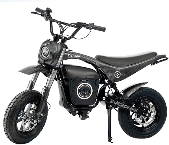 Burromax TT1600R, 52v Lithium Ion, 4 Speeds, 32 Mph, Up to 350lb Rider, Electric Mini Bike