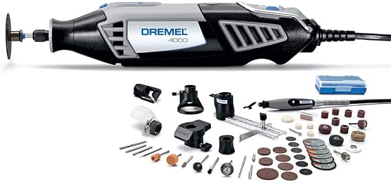 Dremel 4000-6/50-FF High Performance Rotary Tool Kit with Flex Shaft- 6 Attachments & 50 Accessories- Grinder, Sander, Polisher, Engraver- Perfect For Routing, Cutting, Wood Carving, Polishing