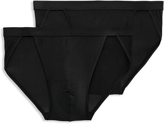 Jockey Men's Underwear Elance Microfiber String Bikini - 2 Pack