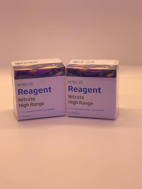 Hanna Instruments HI782-25 Marine Nitrate High Range Checker Reagents Set of 2 Total of 50 Tests