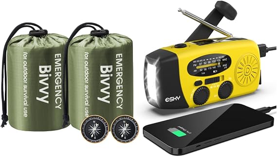 Esky Emergency Weather Radio & Emergency Sleeping Bag