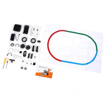 AI Robot Car Kit, Programmable Smart Robot Car with AI Camera for QR Code Face Recognition Line Tracking Obstacle Avoidance Open Source DIY Kit for Teens