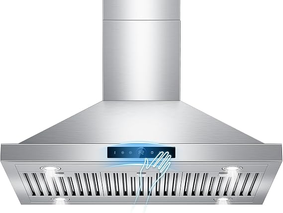 36 inch Island Range Hood Ceiling Mount 1200 CFM Stainless Steel Vent Hoods