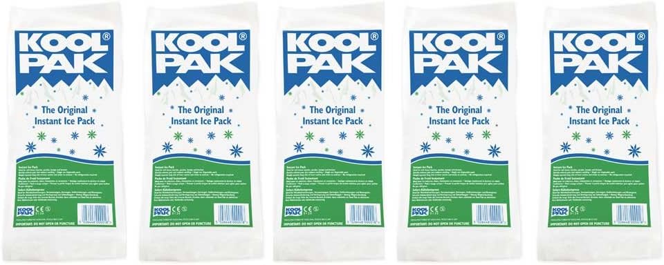 Koolpak Compact Instant Cold Ice Packs - 15 x 15cm - Pack of 10