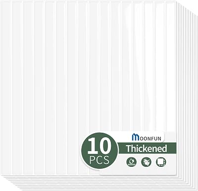 10-Sheet Upgraded Thick Peel and Stick Kitchen Backsplash Tiles,Waterproof Premium Self-Adhesive Wall Tile Stick on Backsplash for Kitchen,Bathroom and FireplaceWhite,1212